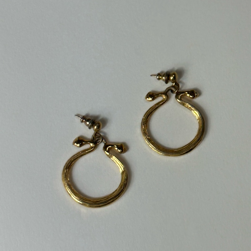 Vintage gold earrings.